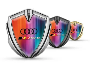 Audi Individuelles Logo Abzeichen Pro Stil Edelstahl